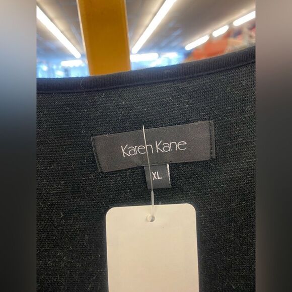 Karen Kane Ladies XL Black & Gray Sweater Dress - Picture 2 of 3